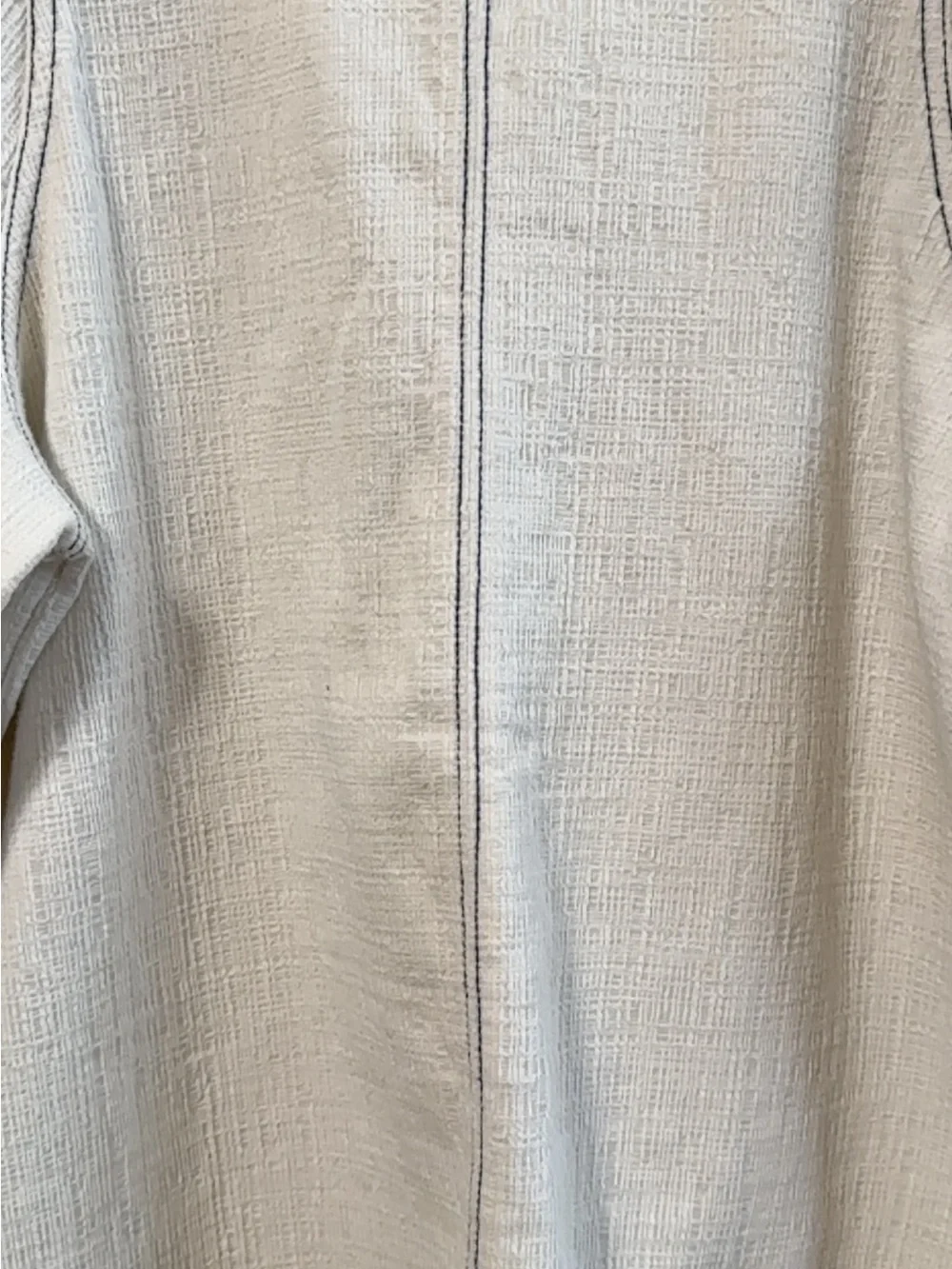 Anthropologie cream textured
